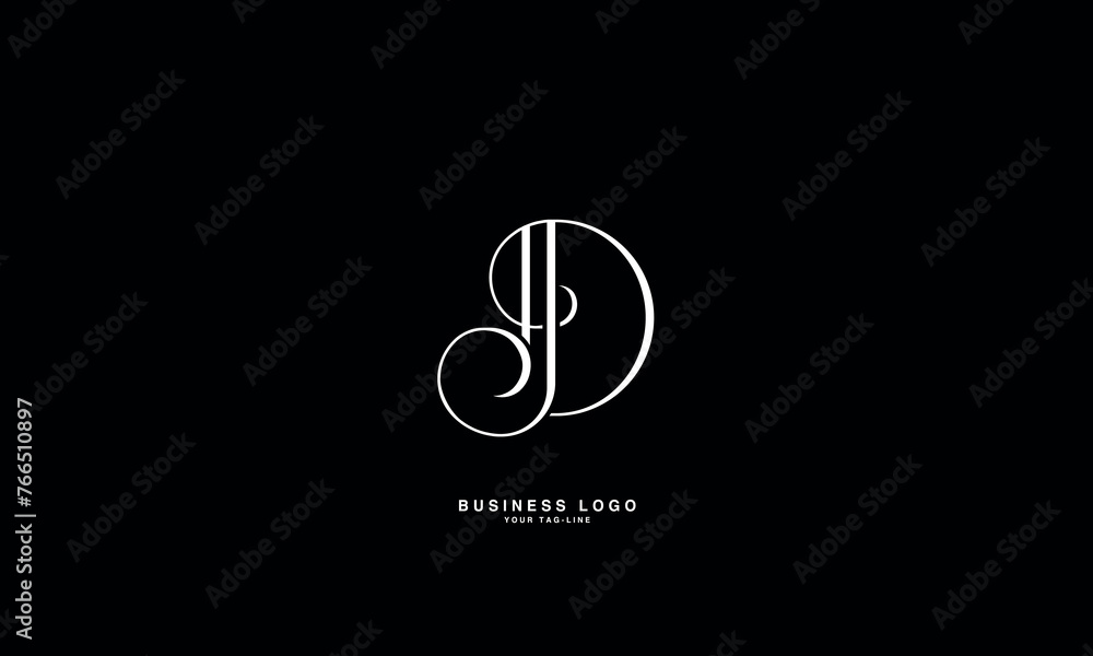 JD,D J, J, D, Abstract Letters Logo monogram JD,D J, J, D, Abstract Letters Logo monogram