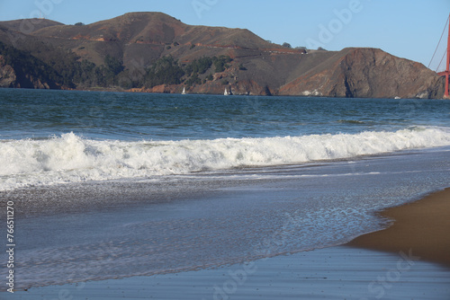 waves on the beach