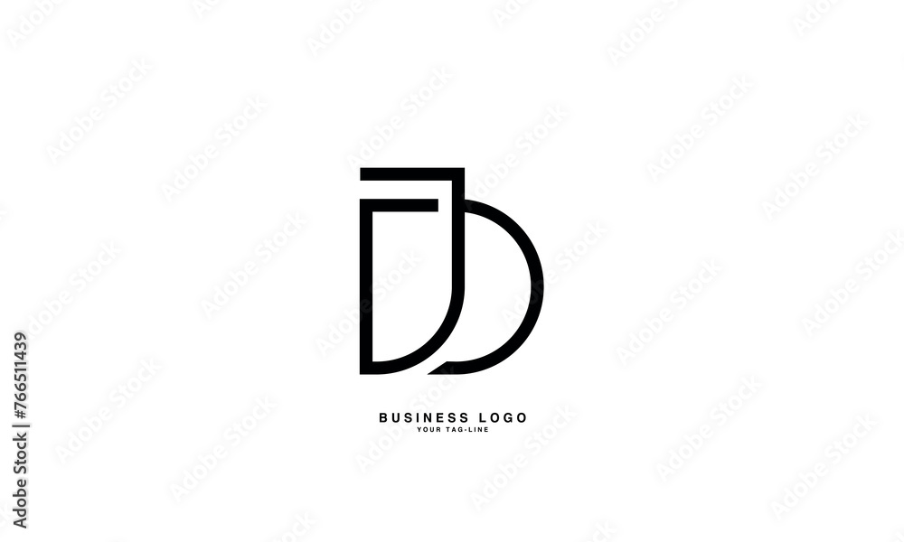JD,D J, J, D, Abstract Letters Logo monogram JD,D J, J, D, Abstract Letters Logo monogram