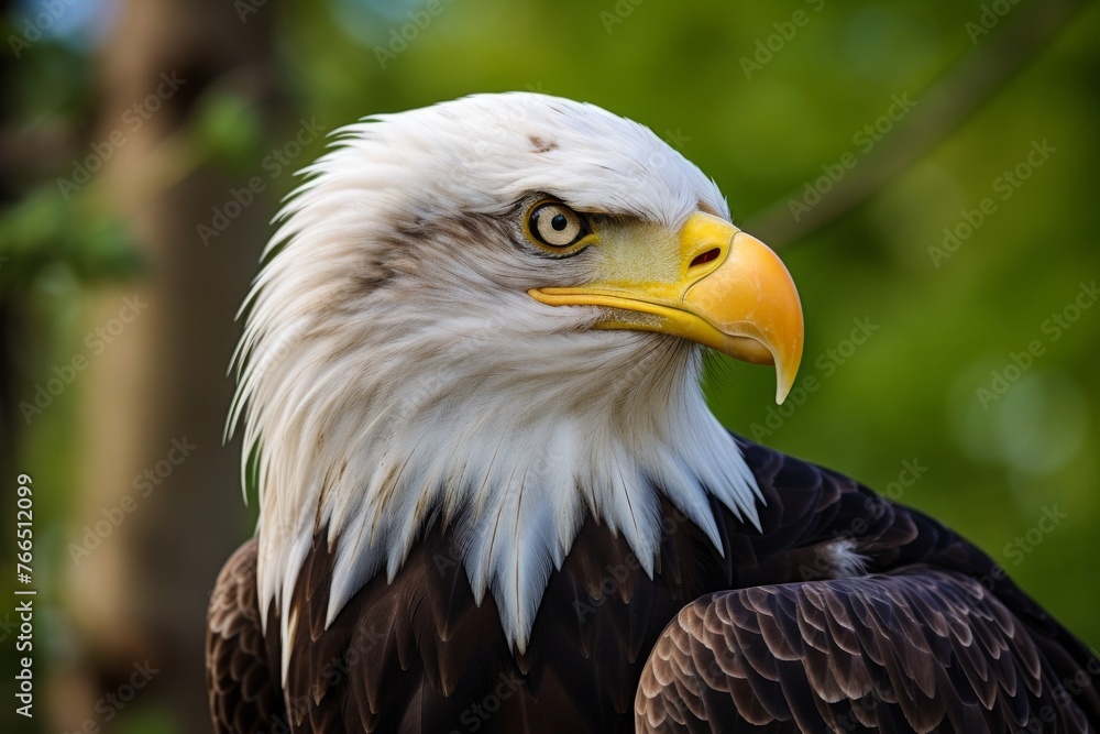 Obraz premium American bald eagle close-up view