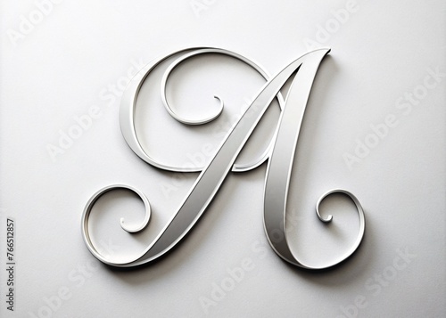 Alphabetic logo with elegent design and typography lettering photo