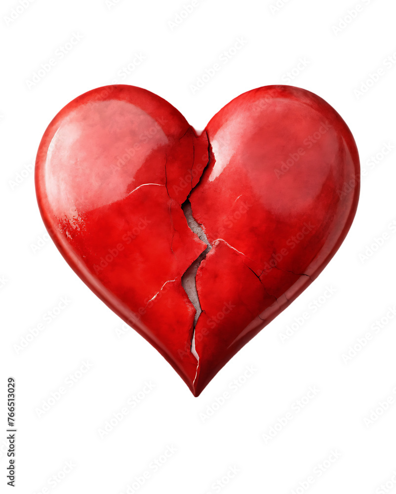 broken heart 3d illustration broken heart 3d illustration