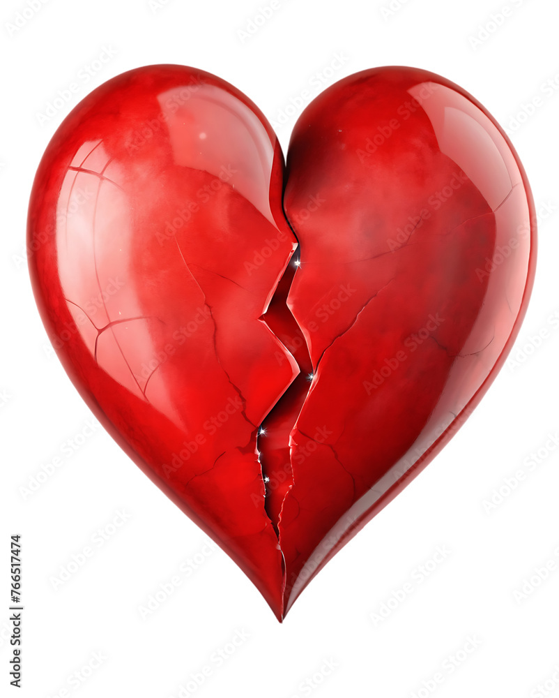 broken heart 3d illustration broken heart 3d illustration