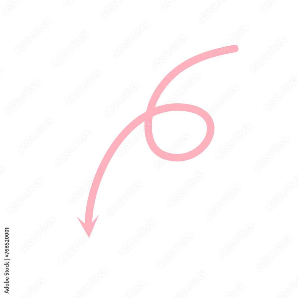 Hand drawn pink arrow direction. High Quality Element Hand drawn pink arrow direction. High Quality Element