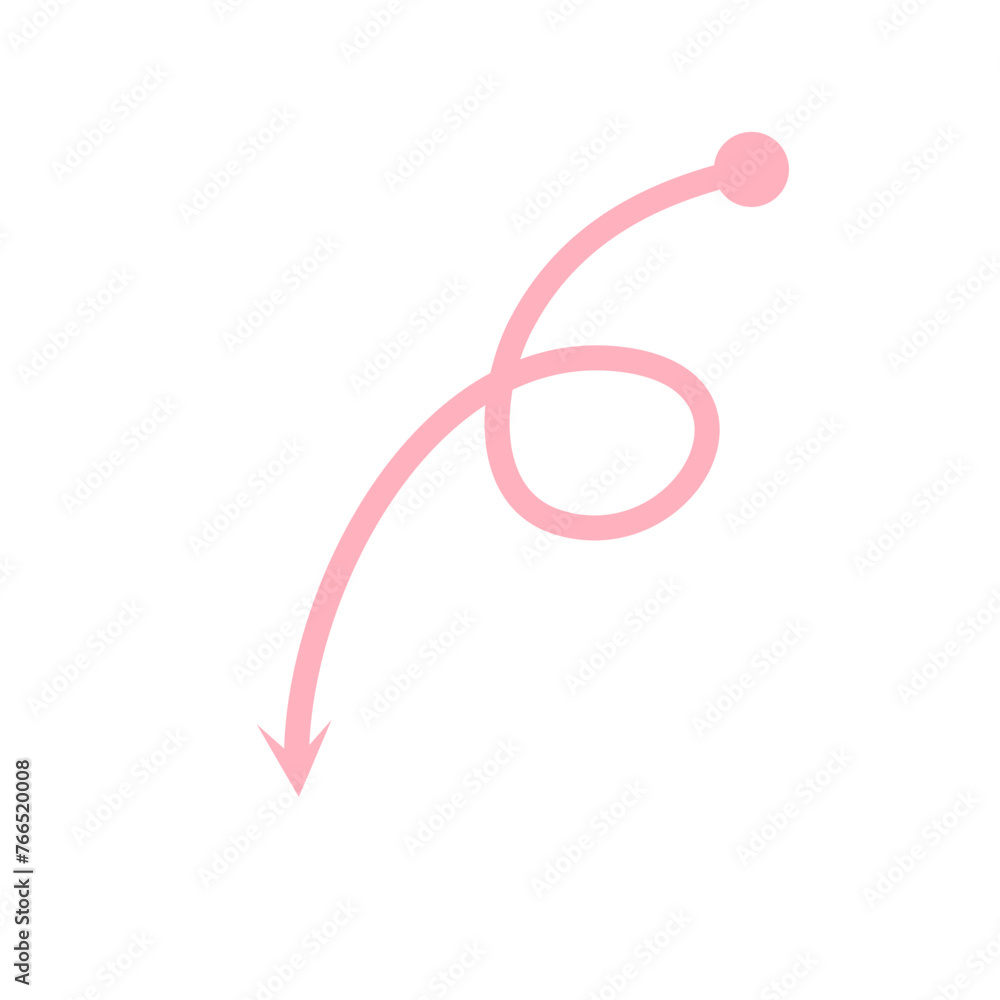Hand drawn pink arrow direction. High Quality Element Hand drawn pink arrow direction. High Quality Element