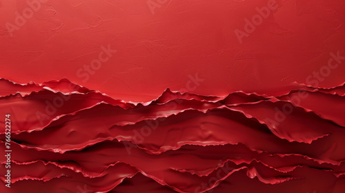 Crimson waves ripple across a luxurious silky abstract background.