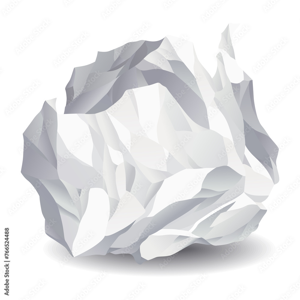 Crumpled paper ball icon. Realistic garbage, bad idea symbol, crushed piece of paper. Throw rumple grunge sheet. Mistake in document. Realistic wrinkled page Crumpled paper ball icon. Realistic garbage, bad idea symbol, crushed piece of paper. Throw rumple grunge sheet. Mistake in document. Realistic wrinkled page