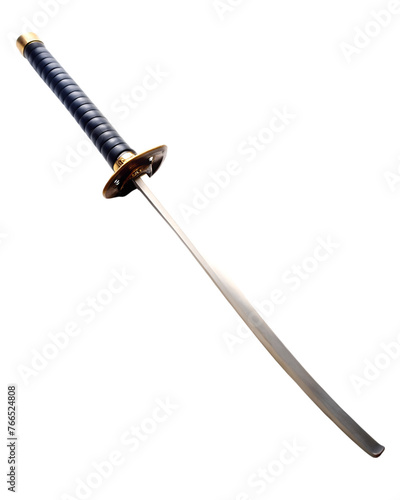 long sword on transparent background 3d rendering illustration