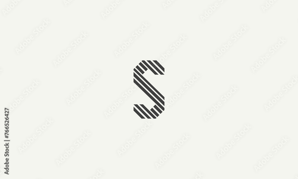 initial letter S monogram simple logo design vector illustration initial letter S monogram simple logo design vector illustration