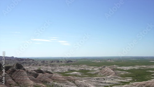Badlands South Dakota Landscape Timelapse