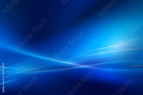 Blue gradient background with flash rays abstract glowing background