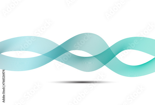 Wave lines abstract. Abstract wavy stripes on a white background isolated. Creative line art. Design elements line art. Curved smooth tape