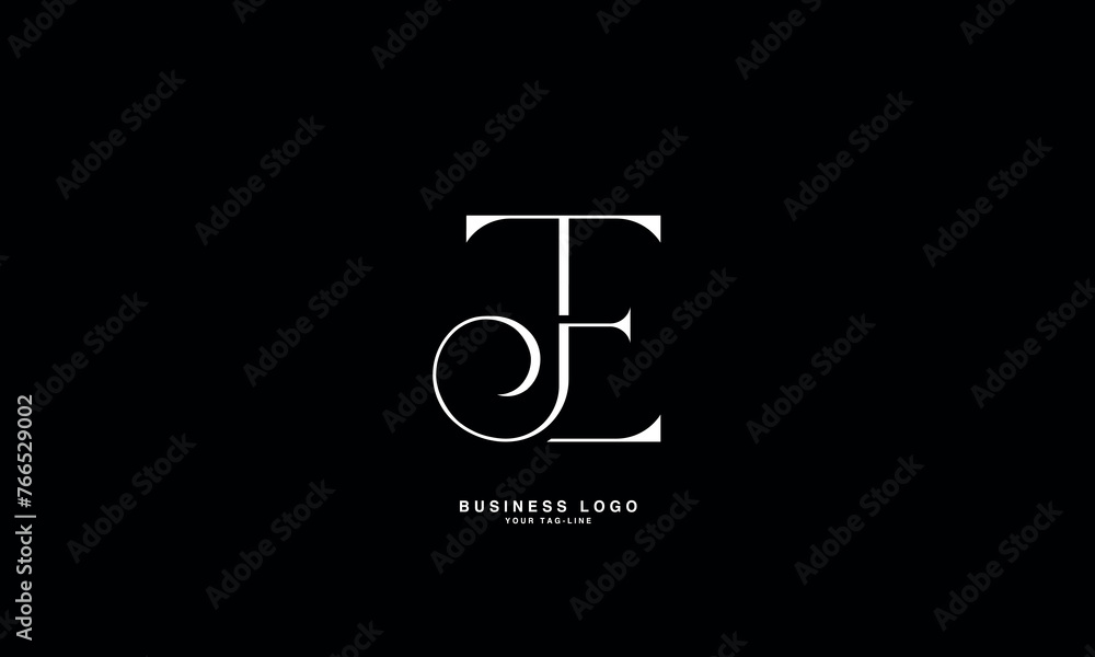 JE,E J, J, E, Abstract Letters Logo Monogram JE,E J, J, E, Abstract Letters Logo Monogram
