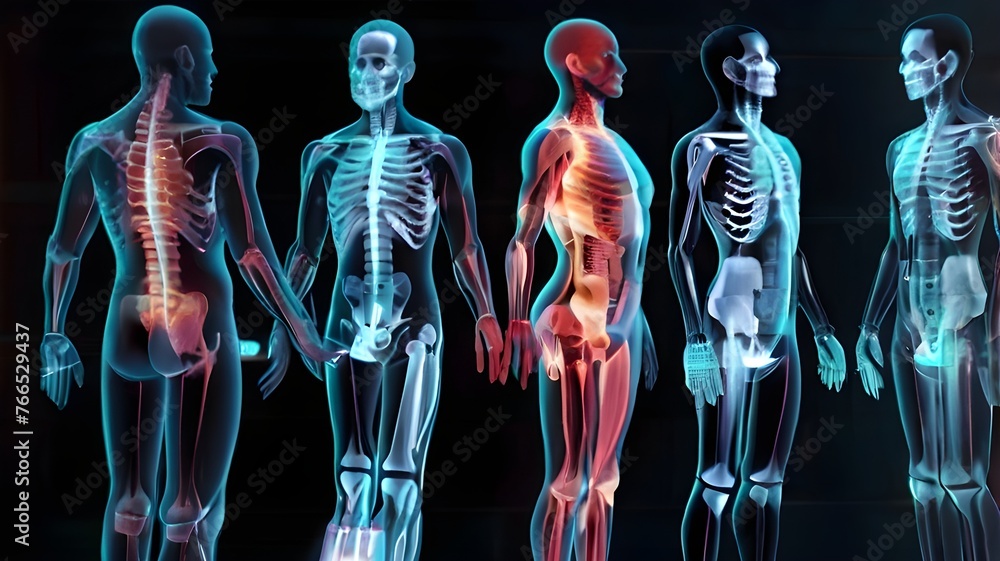3d rendered illustration of a shoulder, 3d rendered illustration of a neck, 3d rendered illustration of a body 3d rendered illustration of a shoulder, 3d rendered illustration of a neck, 3d rendered illustration of a body