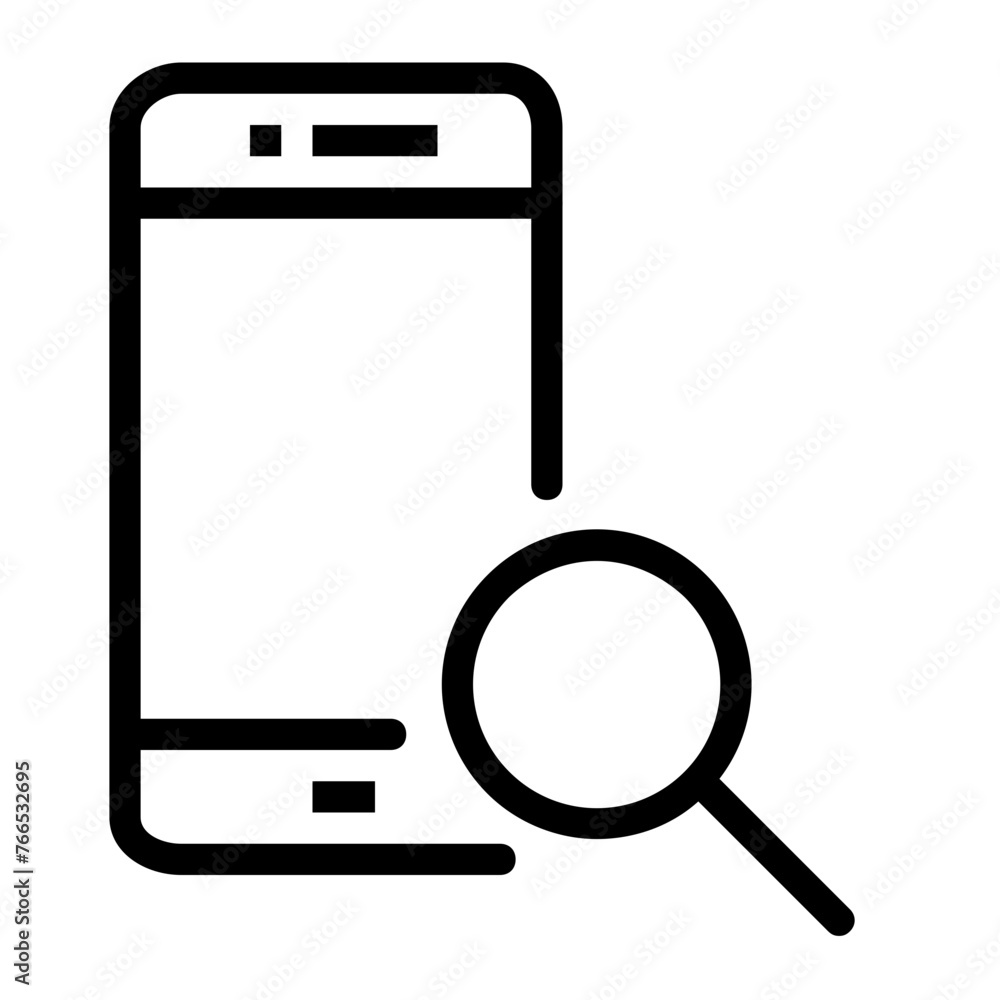 Line style digital correlation icon pack