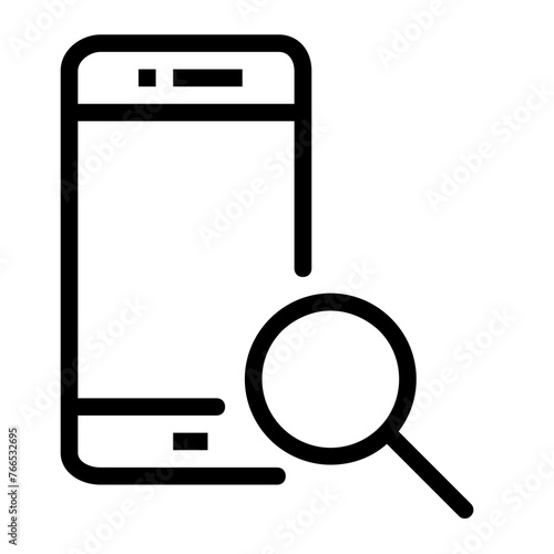 Line style digital correlation icon pack