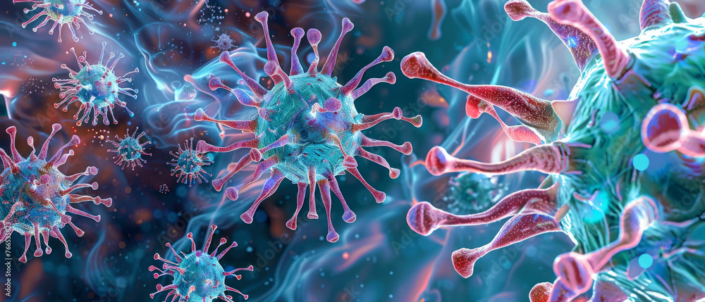 Viruses microscopic view, pattern of micro structures, microbiology abstract background. Concept of science, macro, microscope, cell, science, research, biology, germ Viruses microscopic view, pattern of micro structures, microbiology abstract background. Concept of science, macro, microscope, cell, science, research, biology, germ