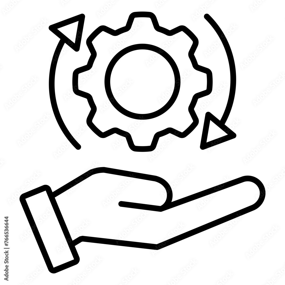 black line style research and development icon with various shapes black line style research and development icon with various shapes