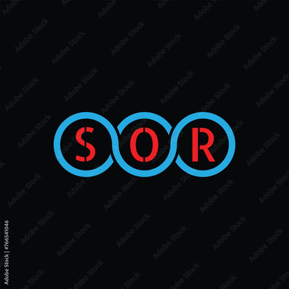 SOR creative letter shield logo design vector icon illustration SOR creative letter shield logo design vector icon illustration