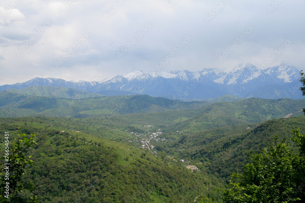 Ile Alatau mountains at Almaty, Kazakhstan