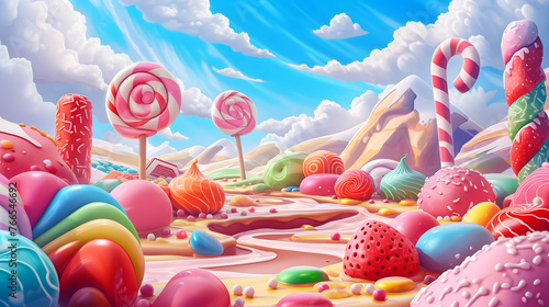delicious background candy food illustration tasty