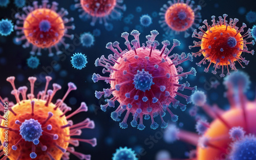 virus molecule genome, rotavirus, microscopic view, viral infection outbreak close-up