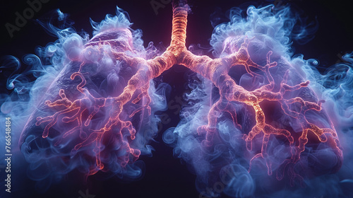 lungs bacterial infection  photo