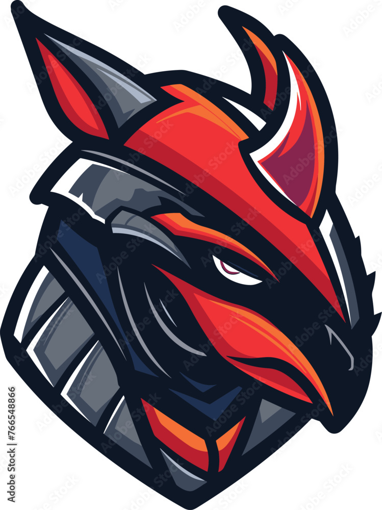 Obraz premium Esport vector logo armadillo, armadillo icon, armadillo head, vector. Armadilo Animal vector cartoon illustration.