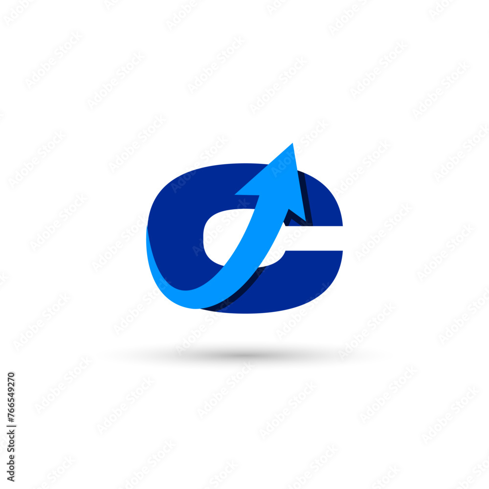 C Letter with Arrow Logo Template Illustration Vector Design C Letter with Arrow Logo Template Illustration Vector Design