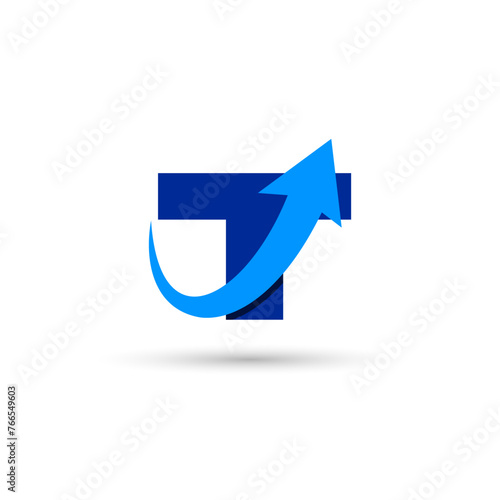 T Letter with Arrow Logo Template Illustration Vector Design Free Download T Letter with Arrow Logo Template Illustration Vector Design - GFXLoad