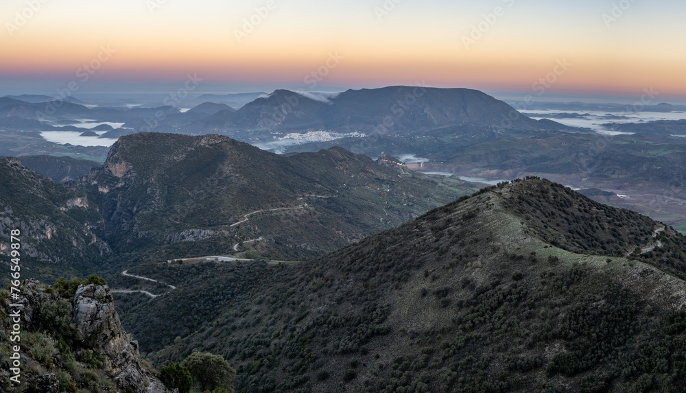 Sunrise from Puerto de las Palomas viewpoint, Andalusia