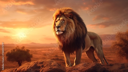 Lion at sunset © danang