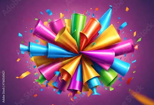 background with box and ribbon