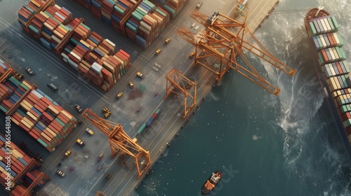 vibrant container docks showing the scale of international shipping and logistics