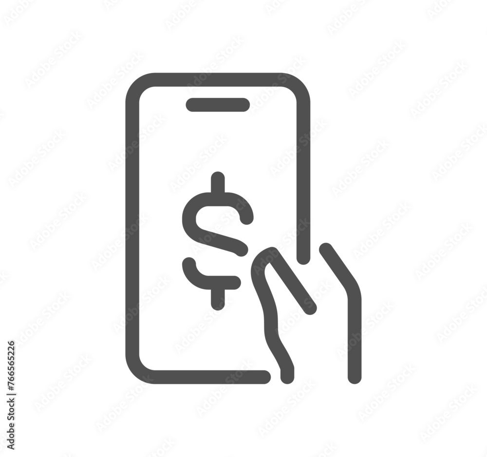 Money and payment method related icon outline and linear vector. Money and payment method related icon outline and linear vector.