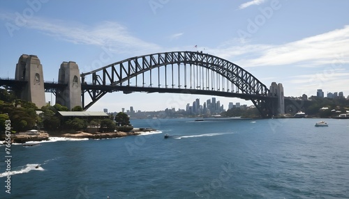 Serene Picturesque View Of The Sydney Harbour Bri