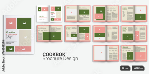 Creative Cookbook Design Cookbook Layout Design Recipe book design Cookbook Booklet Cookbook Brochure Design Recipe design