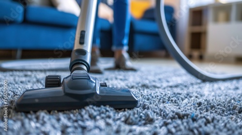 Cleaning Carpet With Vacuum