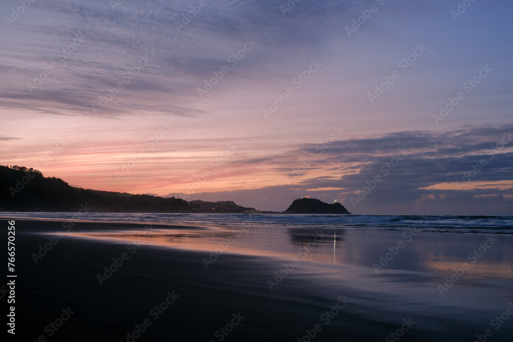 sunset at the beach