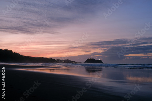 sunset at the beach