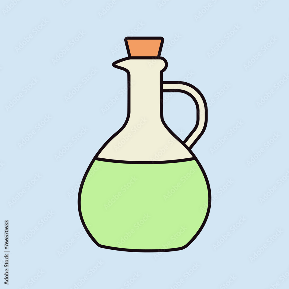 Olive Oil Glass Jug Pitcher vector icon Olive Oil Glass Jug Pitcher vector icon