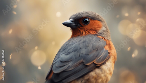 Grumpy Robin: Portrait of a Feisty Bird