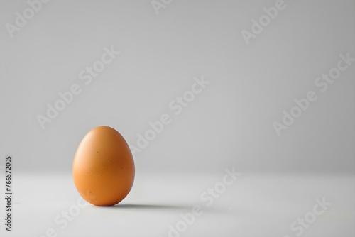 Chicken egg isolated on a white background. Concept .product photography, food styling, culinary arts, white background, close-up shot