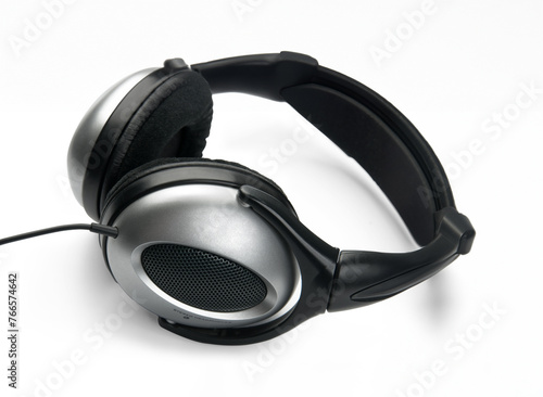 Headphones, isolated on white background.