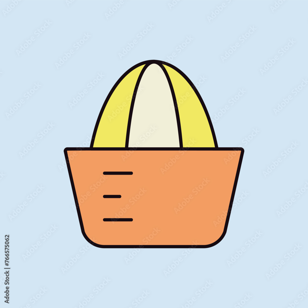 Lemon squeezer vector icon. Kitchen appliance