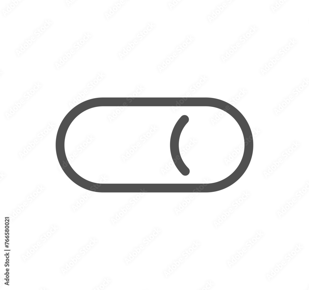 Toggle button related icon outline and linear vector. Toggle button related icon outline and linear vector.