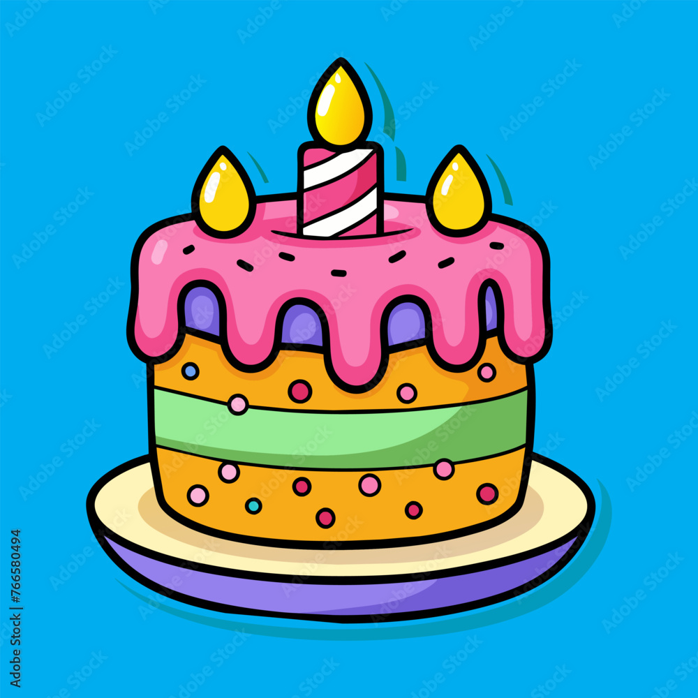 birthday cake illustration birthday cake illustration