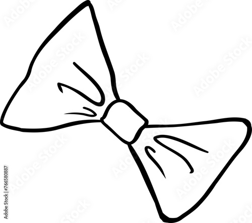 Hipster hand drawn vector illustration. Tie