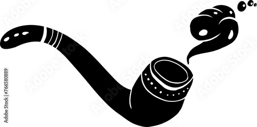 Hipster hand drawn vector illustration. Pipe