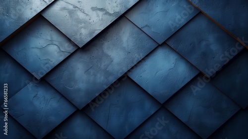 A closeup of diagonal pattern on a grey tile wall photo